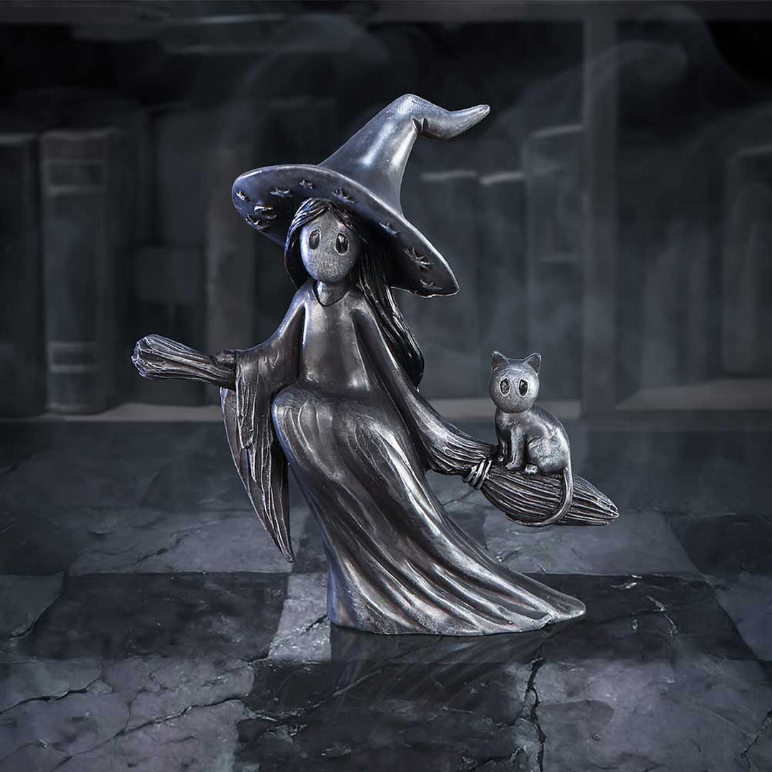 Little Souls Beam Witch on Broom Figurine B6937C24