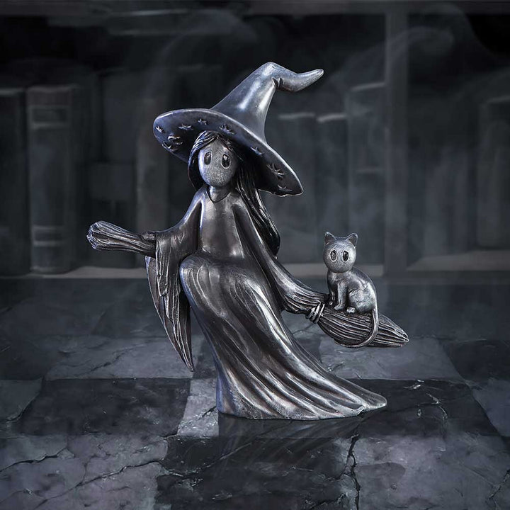Little Souls Beam Witch on Broom Figurine B6937C24