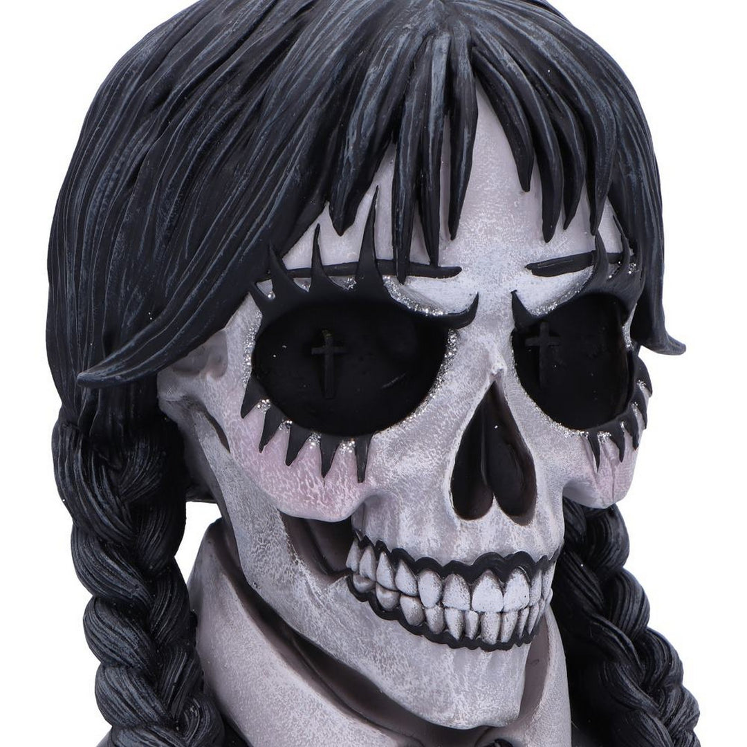 Dark Glare Gothic School Girl Skull by Nemesis Now B6941A25