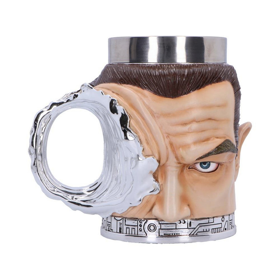 Terminator T-1000 Head with  Bullet Hole Collectible Tankard B6942A25