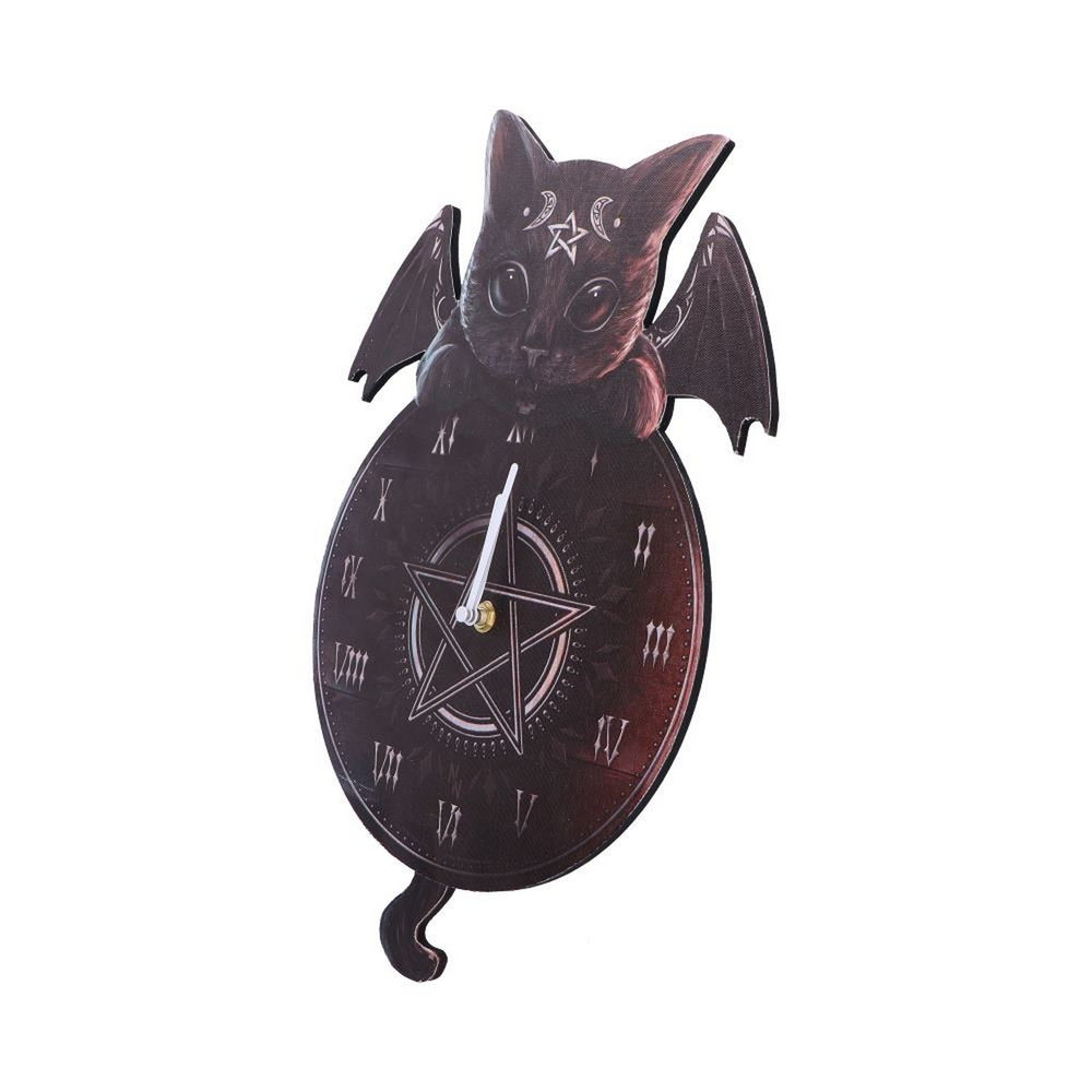 Cult Cuties Malpuss Wall Hanging Clock with Swinging Tail B6950A25