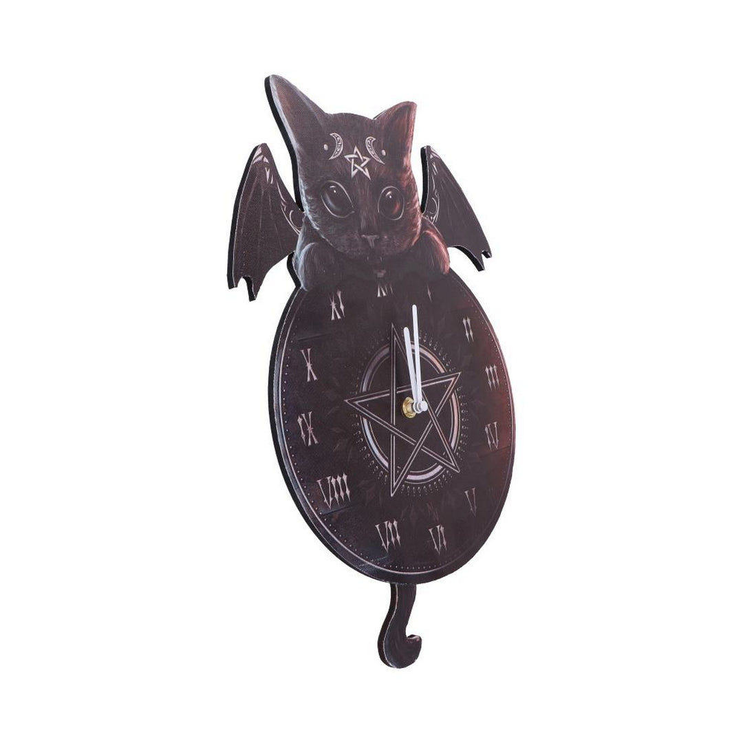 Cult Cuties Malpuss Wall Hanging Clock with Swinging Tail B6950A25