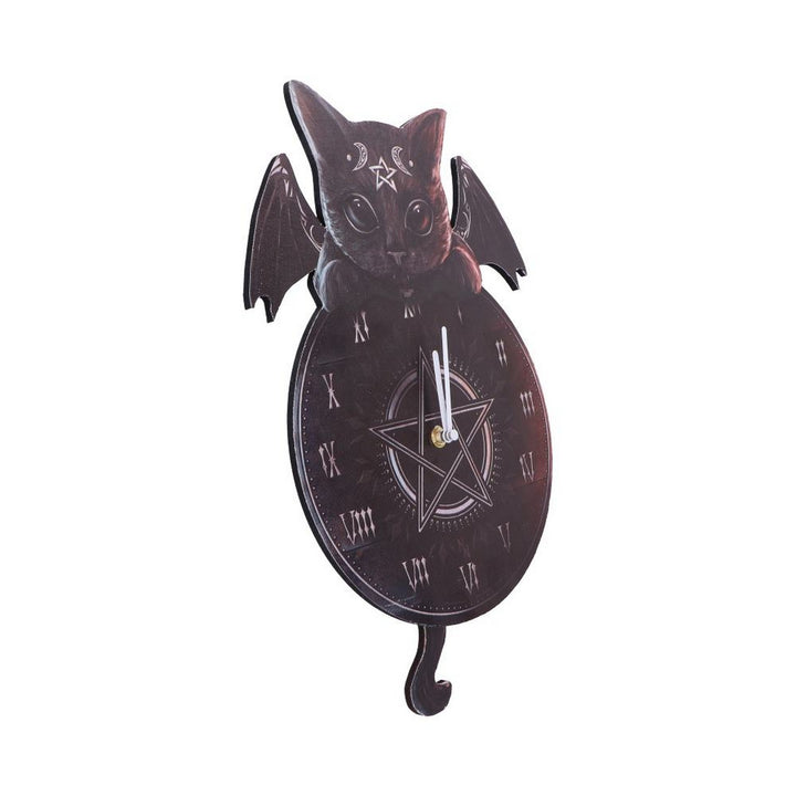 Cult Cuties Malpuss Wall Hanging Clock with Swinging Tail B6950A25