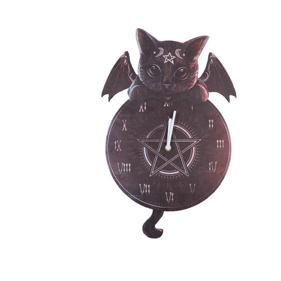 Cult Cuties Malpuss Wall Hanging Clock with Swinging Tail B6950A25