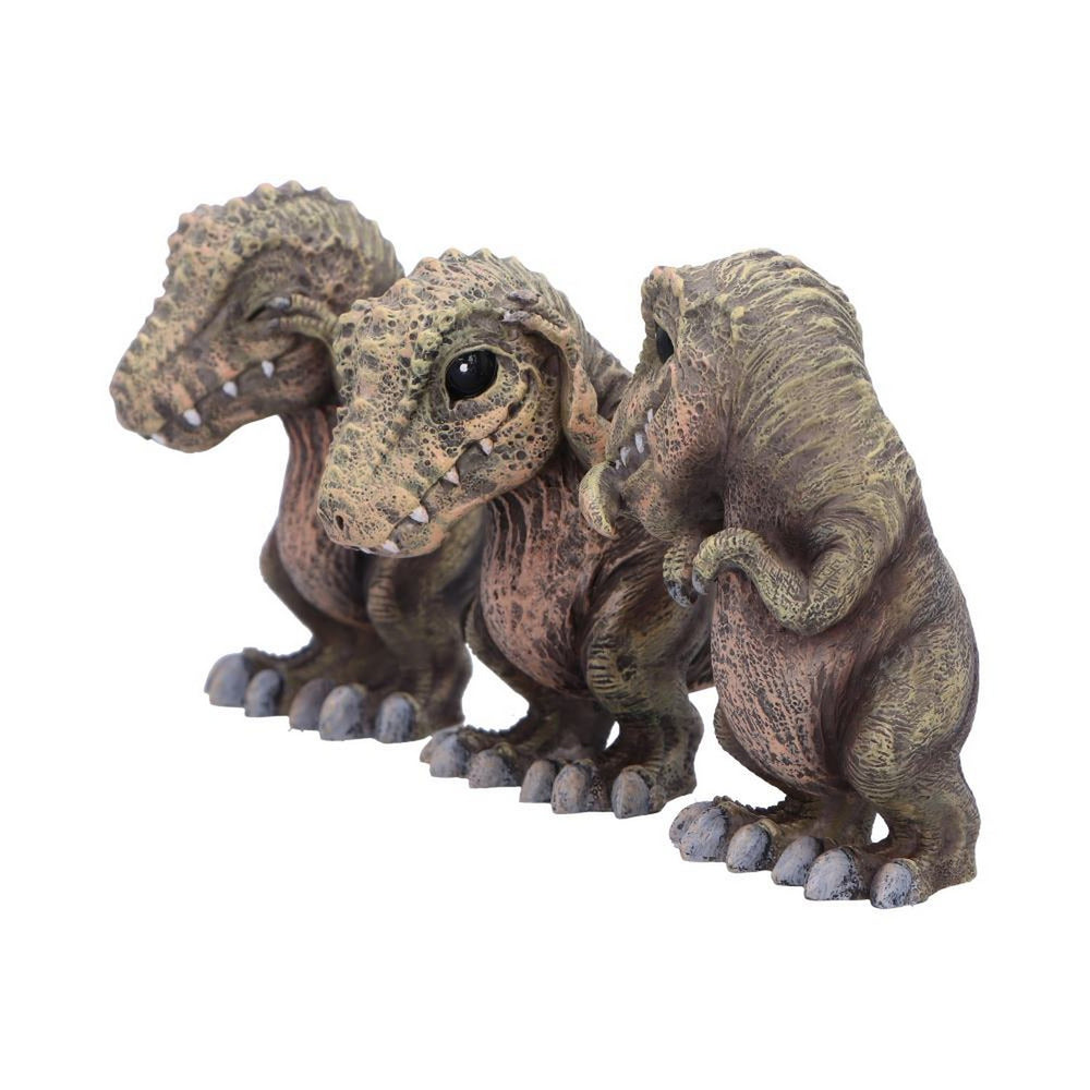Three Wise See No, Hear No, Speak No,  Tyrannosaurus Rex Dinosaur Figurines B6973A25