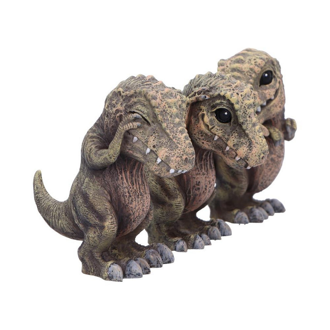 Three Wise See No, Hear No, Speak No,  Tyrannosaurus Rex Dinosaur Figurines B6973A25