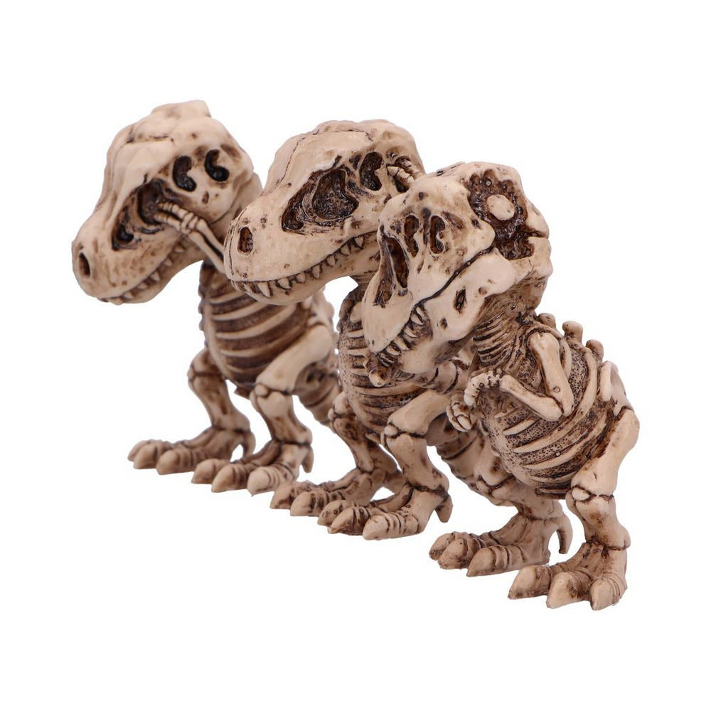 Three Wise Tyrannosaurus Rex Skeleton Figurines B6974A25