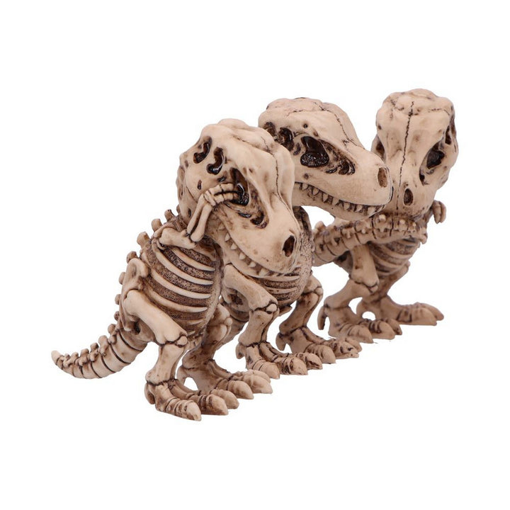 Three Wise Tyrannosaurus Rex Skeleton Figurines B6974A25