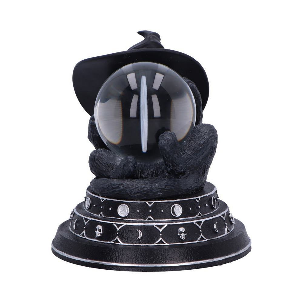 Cult Cuties Purrah Witch Cat Ornament Holding a Crystal Ball B6979A25