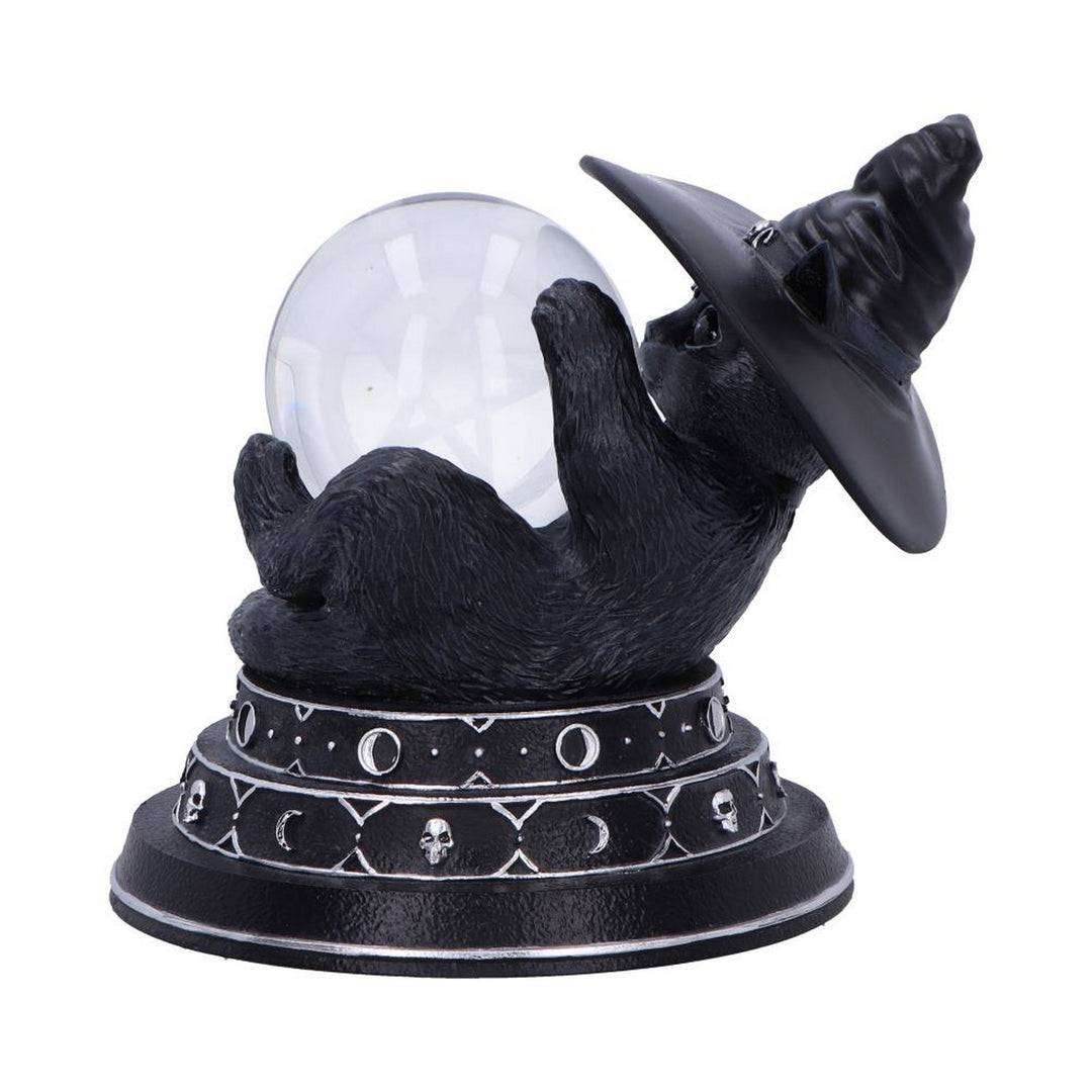 Cult Cuties Purrah Witch Cat Ornament Holding a Crystal Ball B6979A25