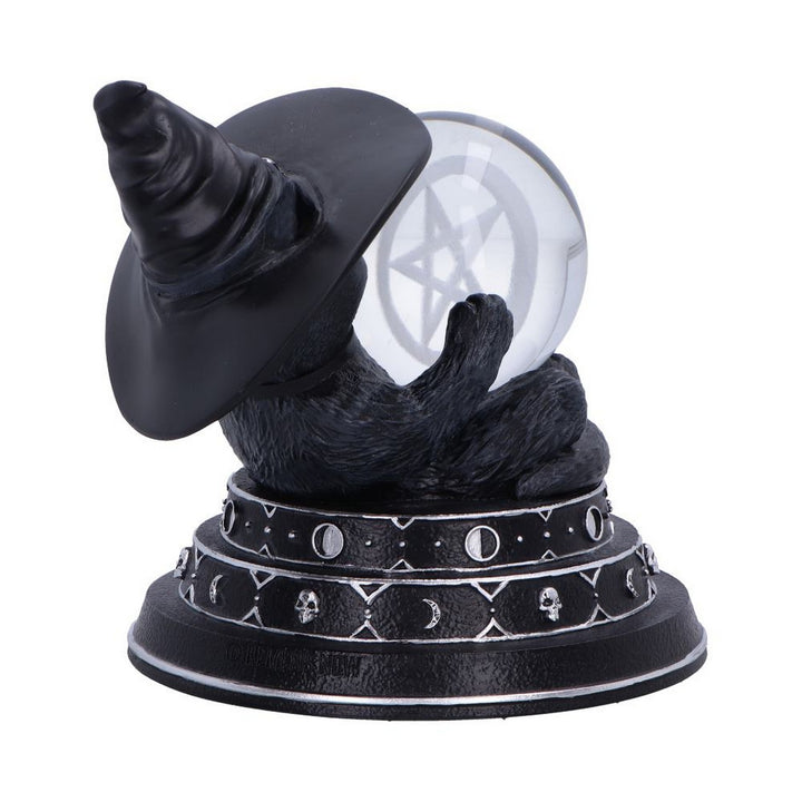 Cult Cuties Purrah Witch Cat Ornament Holding a Crystal Ball B6979A25