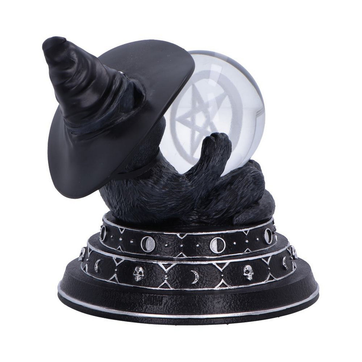 Cult Cuties Purrah Witch Cat Ornament Holding a Crystal Ball B6979A25