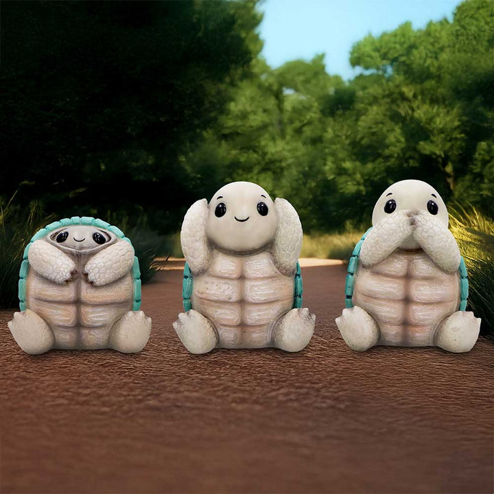Three Wise Tortoises Figurines by Nemesis Now B7022M25