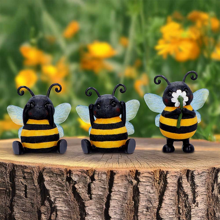 Three Wise Bees Figurines by Nemesis Now B7023M25