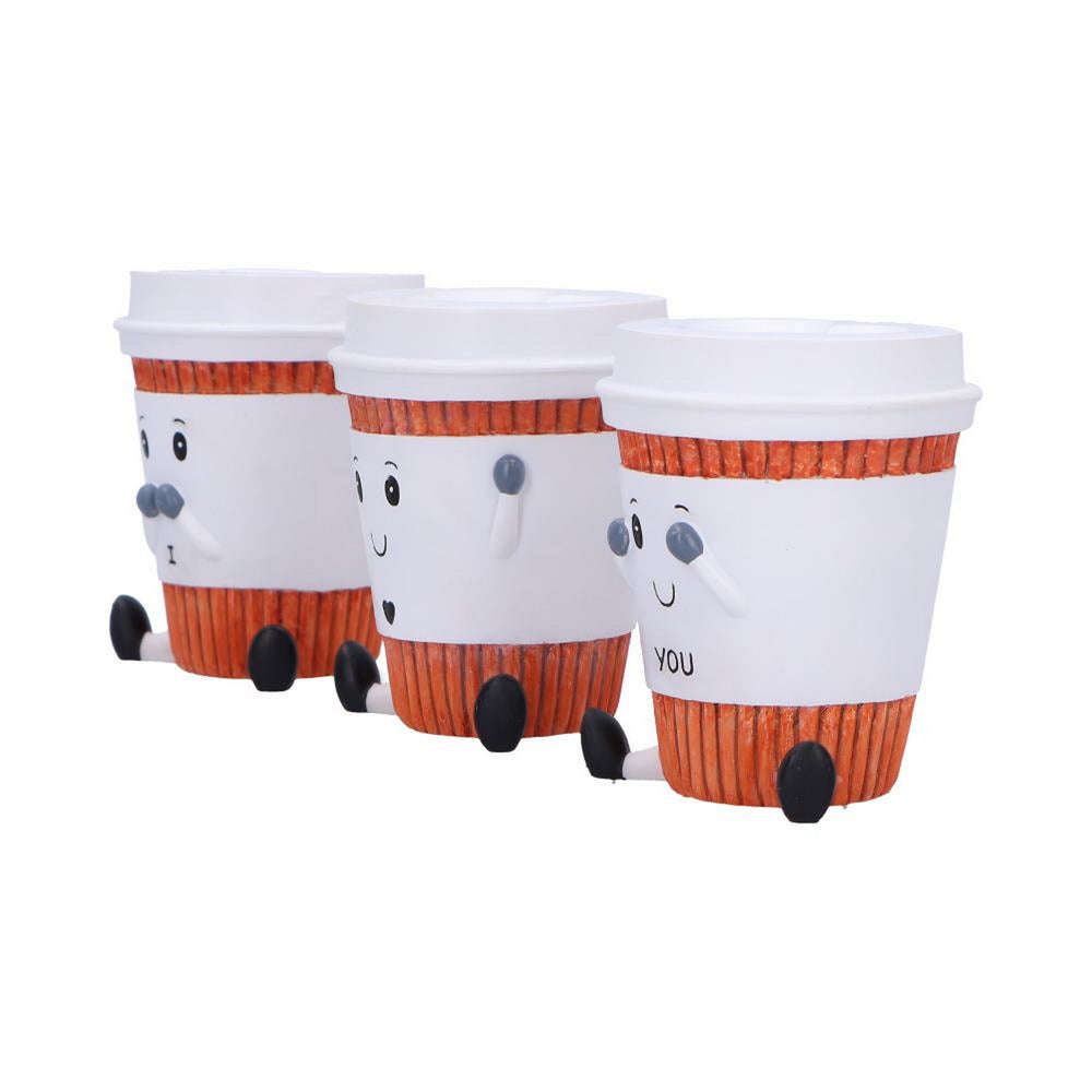 Three Wise Coffee Cups Figurines by Nemesis Now B7024M25