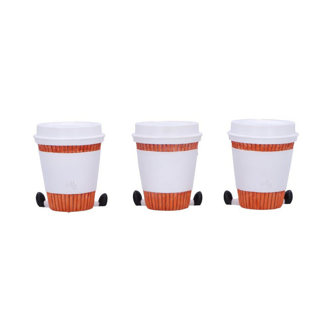 Three Wise Coffee Cups Figurines by Nemesis Now B7024M25