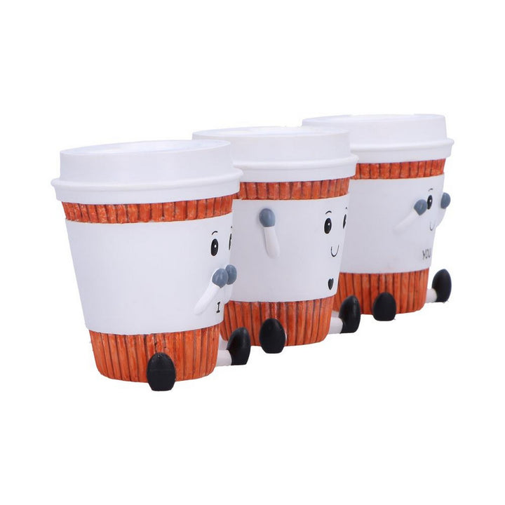 Three Wise Coffee Cups Figurines by Nemesis Now B7024M25