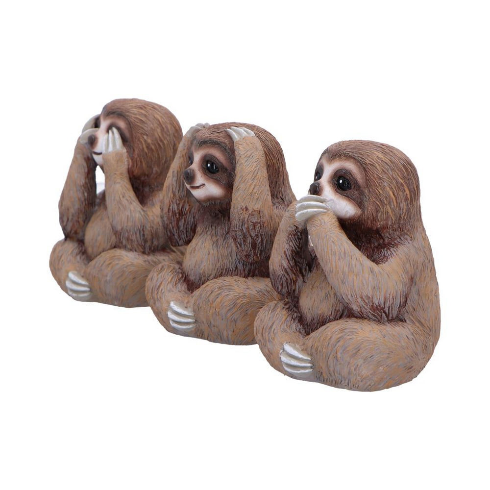 Three Wise Sloths Figurines by Nemesis Now B7025M25