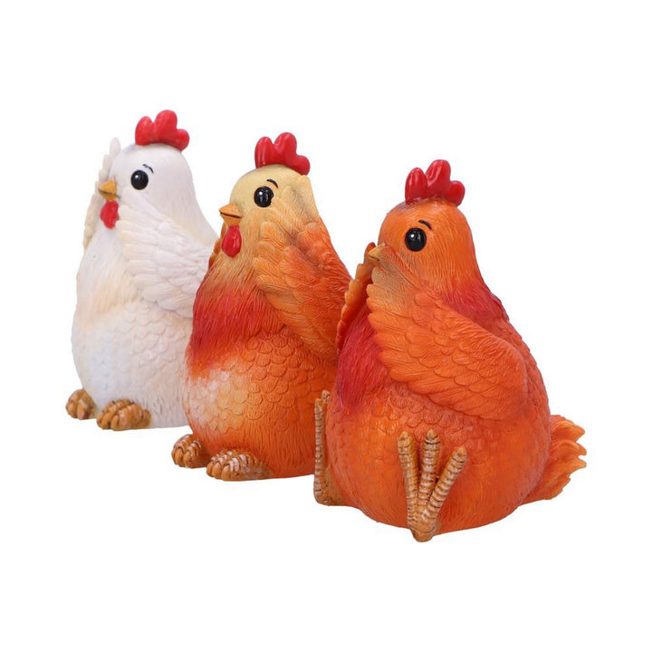 Three Wise Hens Figurines by Nemesis Now B7026M25