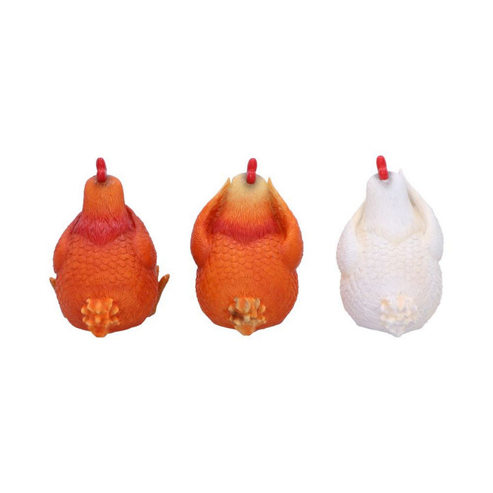 Three Wise Hens Figurines by Nemesis Now B7026M25