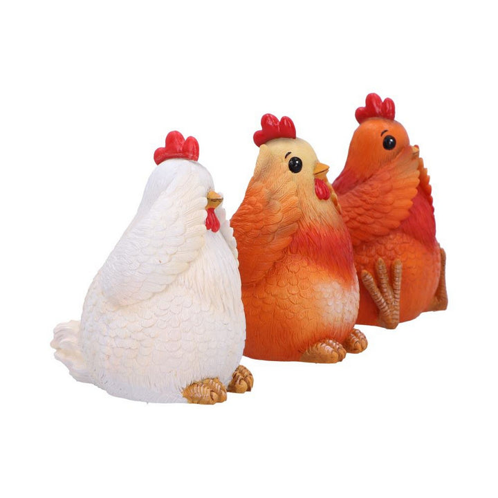 Three Wise Hens Figurines by Nemesis Now B7026M25