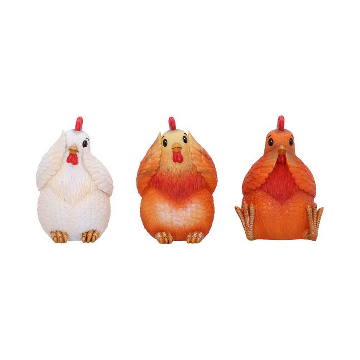 Three Wise Hens Figurines by Nemesis Now B7026M25