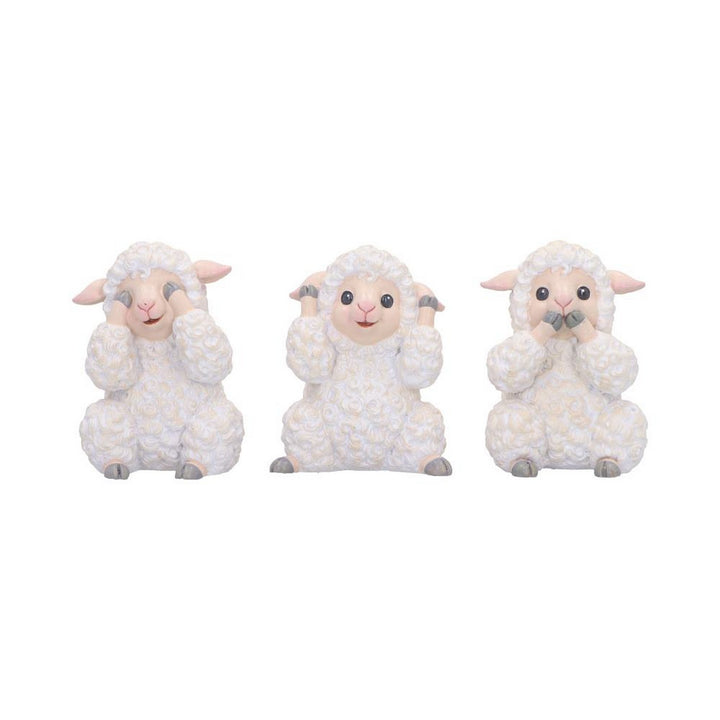 Three Wise Sheep Figurines by Nemesis Now B7027M25