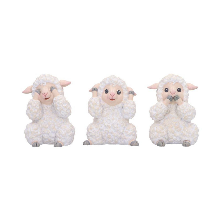 Three Wise Sheep Figurines by Nemesis Now B7027M25