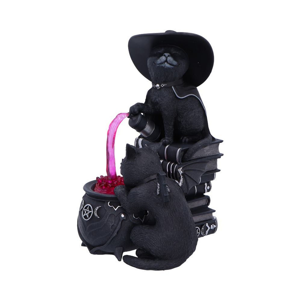Cult Cuties Malpuss and Purrah Curious Cauldron 18.5cm B7148C25