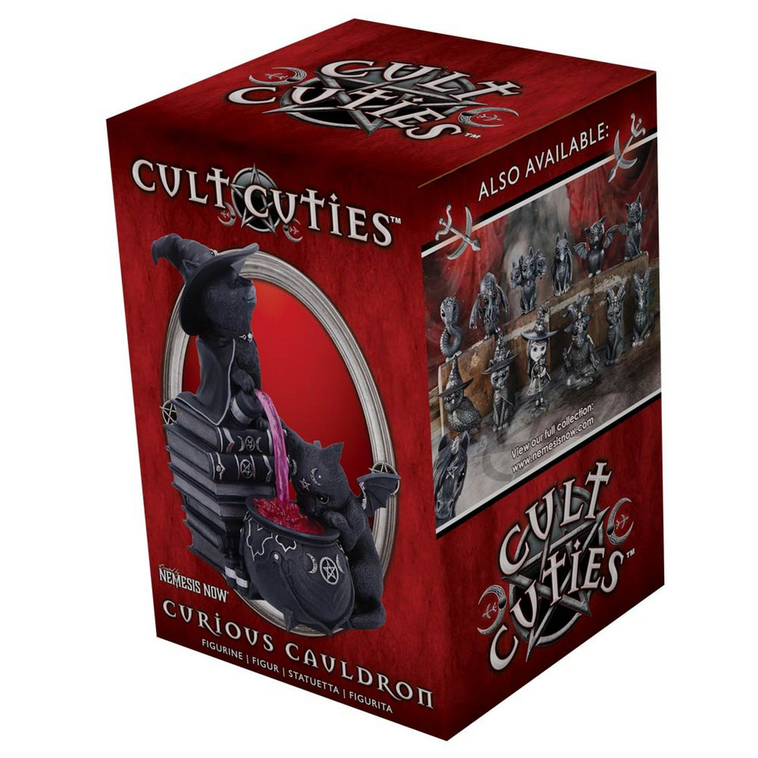 Cult Cuties Malpuss and Purrah Curious Cauldron 18.5cm B7148C25