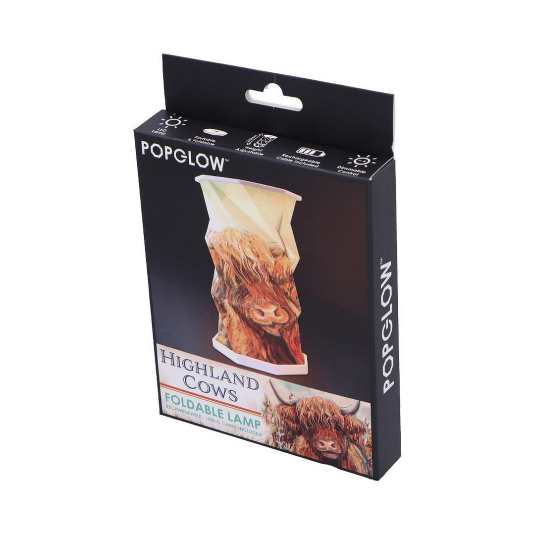 Highland Cow Foldable Lamp Rechargeable USB Powered B7158B25