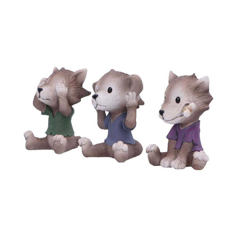 Three Wise Werewolf Collectible Figurines 7.5cm B7228C25