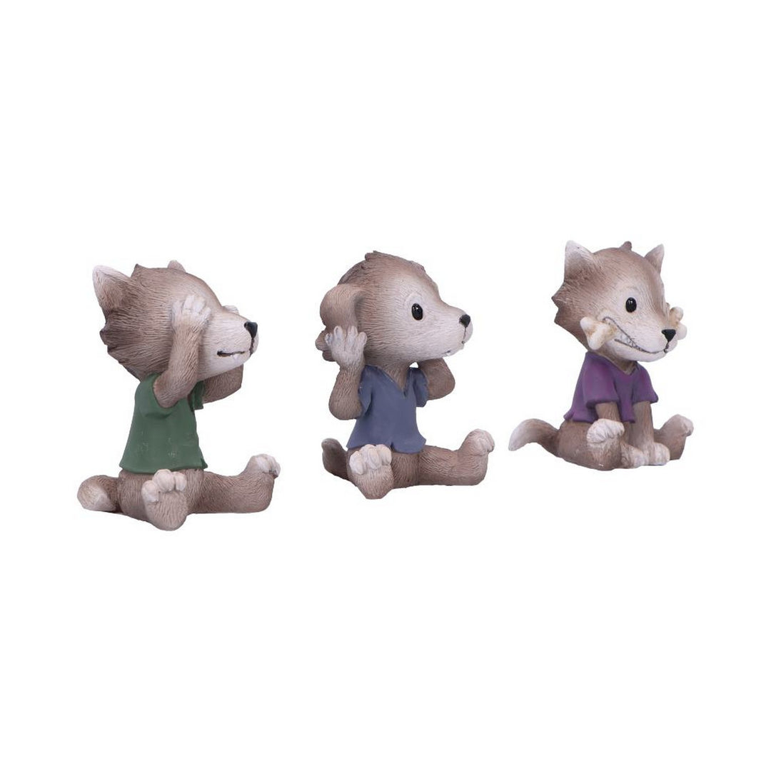 Three Wise Werewolf Collectible Figurines 7.5cm B7228C25
