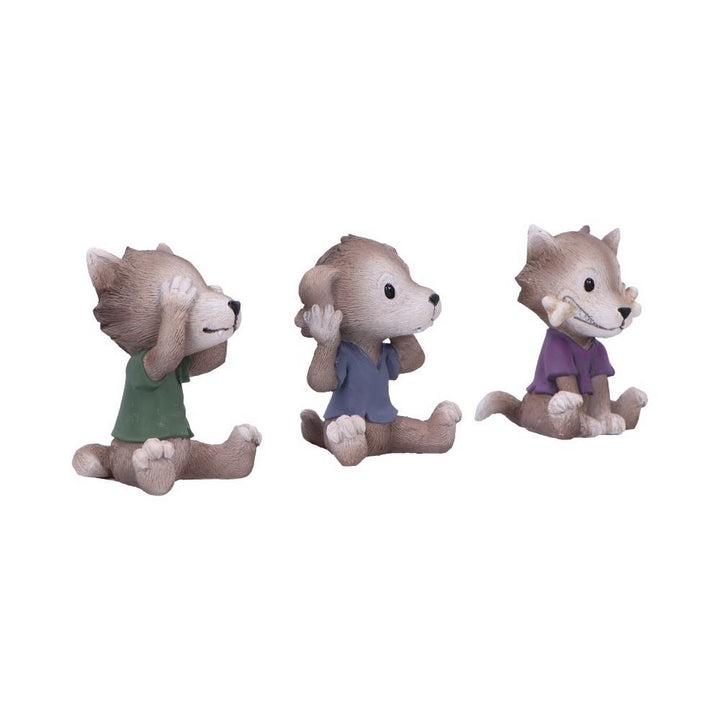 Three Wise Werewolf Collectible Figurines 7.5cm B7228C25