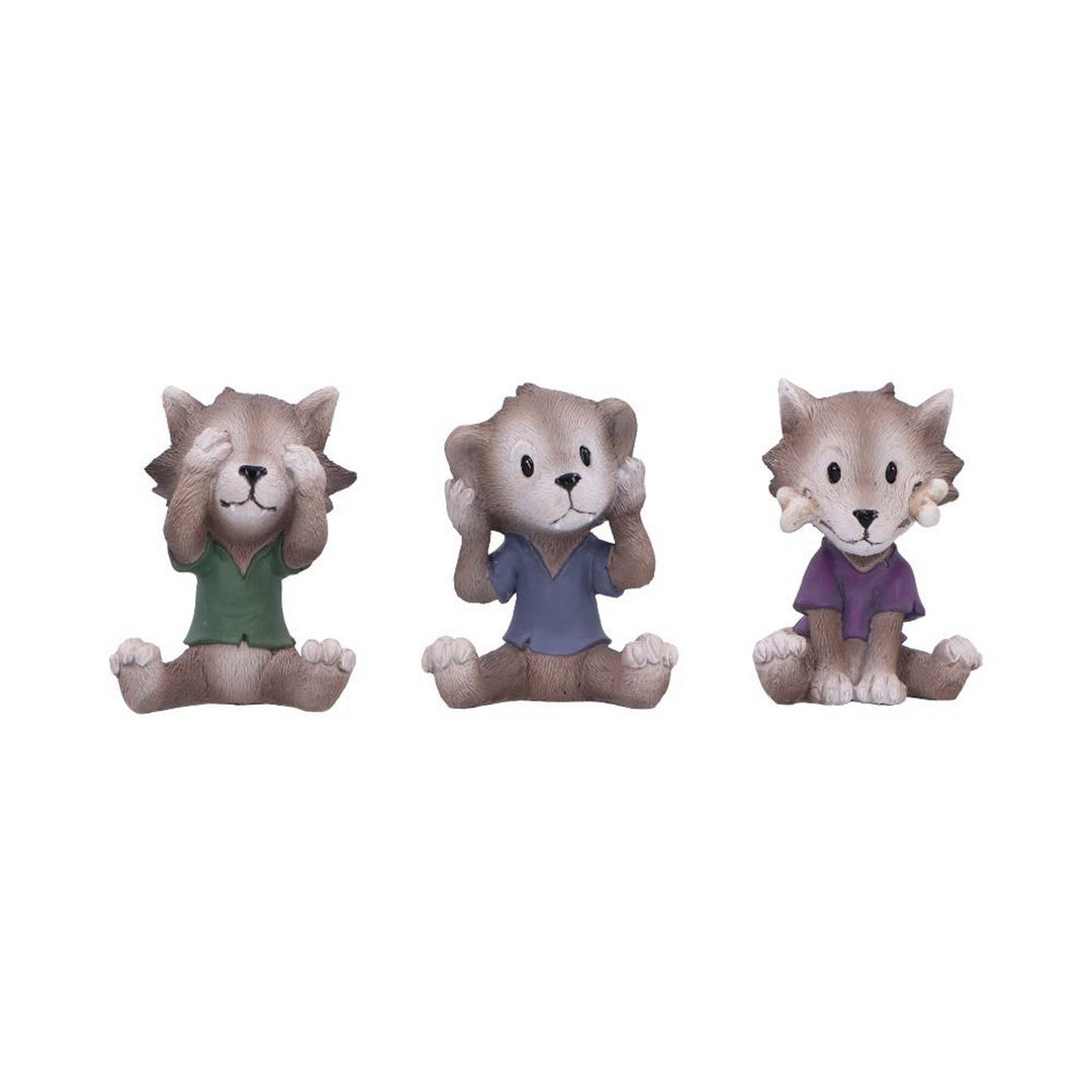 Three Wise Werewolf Collectible Figurines 7.5cm B7228C25