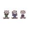 Three Wise Werewolf Collectible Figurines 7.5cm B7228C25