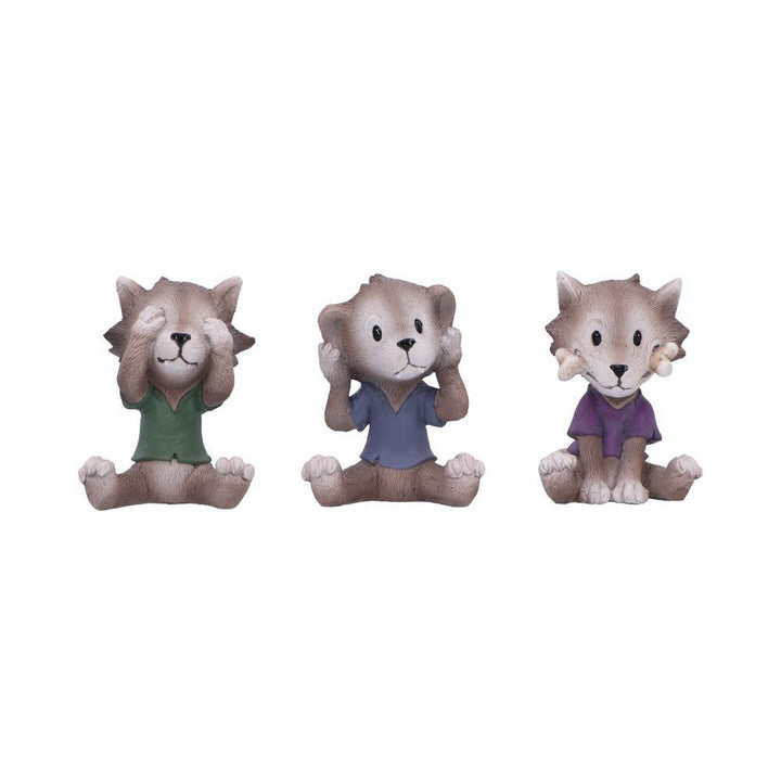 Three Wise Werewolf Collectible Figurines 7.5cm B7228C25