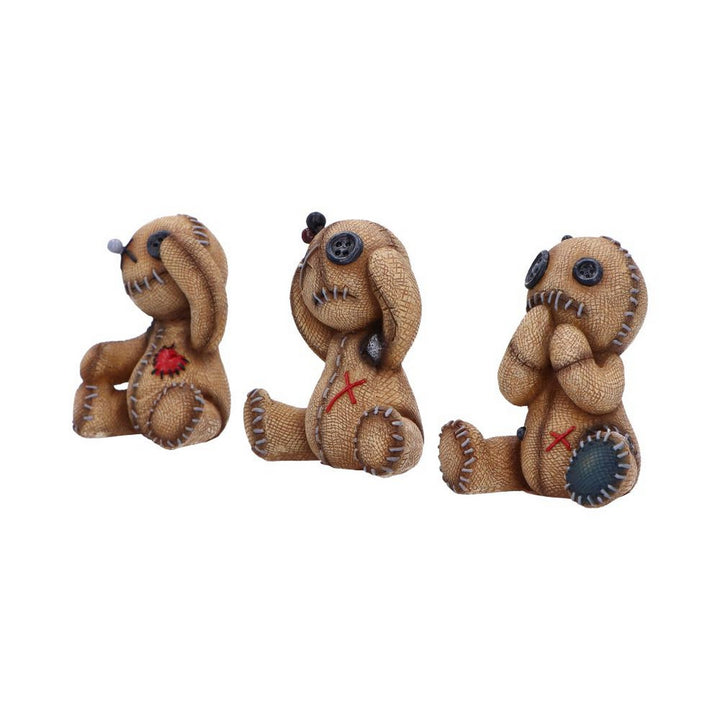 Three Wise Voodoo Doll Collectible Figurines 8cm B7229C25