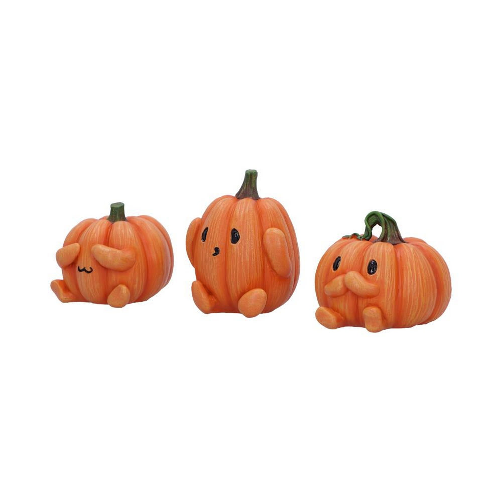 Three Wise Pumpkin Collectible Figurines 8cm B7230C25