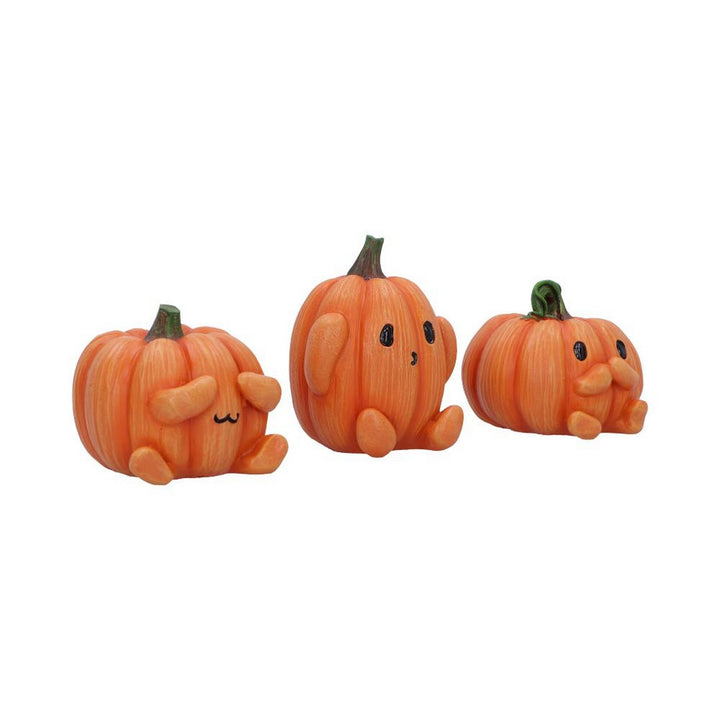 Three Wise Pumpkin Collectible Figurines 8cm B7230C25