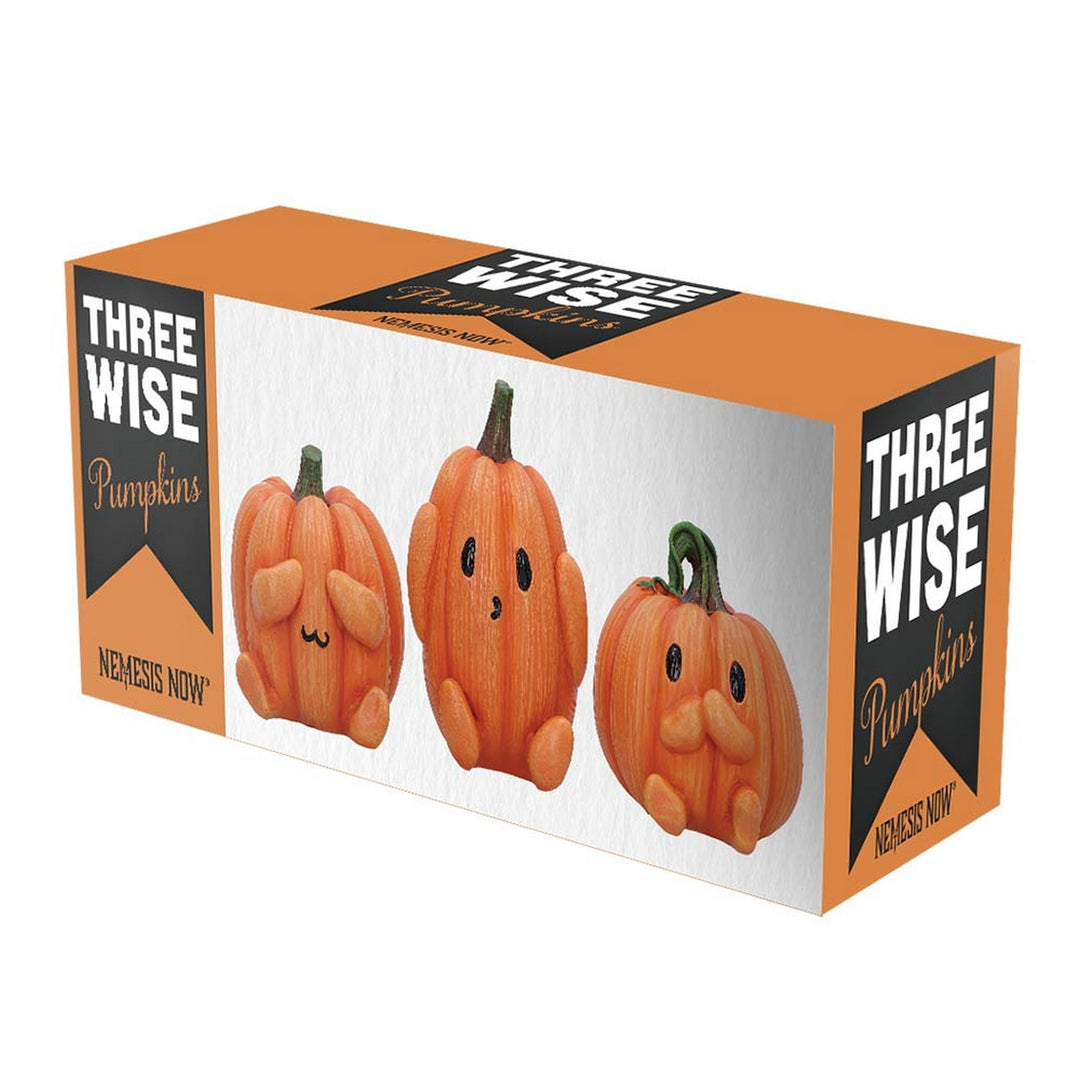 Three Wise Pumpkin Collectible Figurines 8cm B7230C25