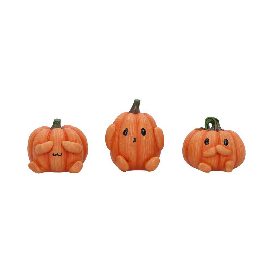 Three Wise Pumpkin Collectible Figurines 8cm B7230C25