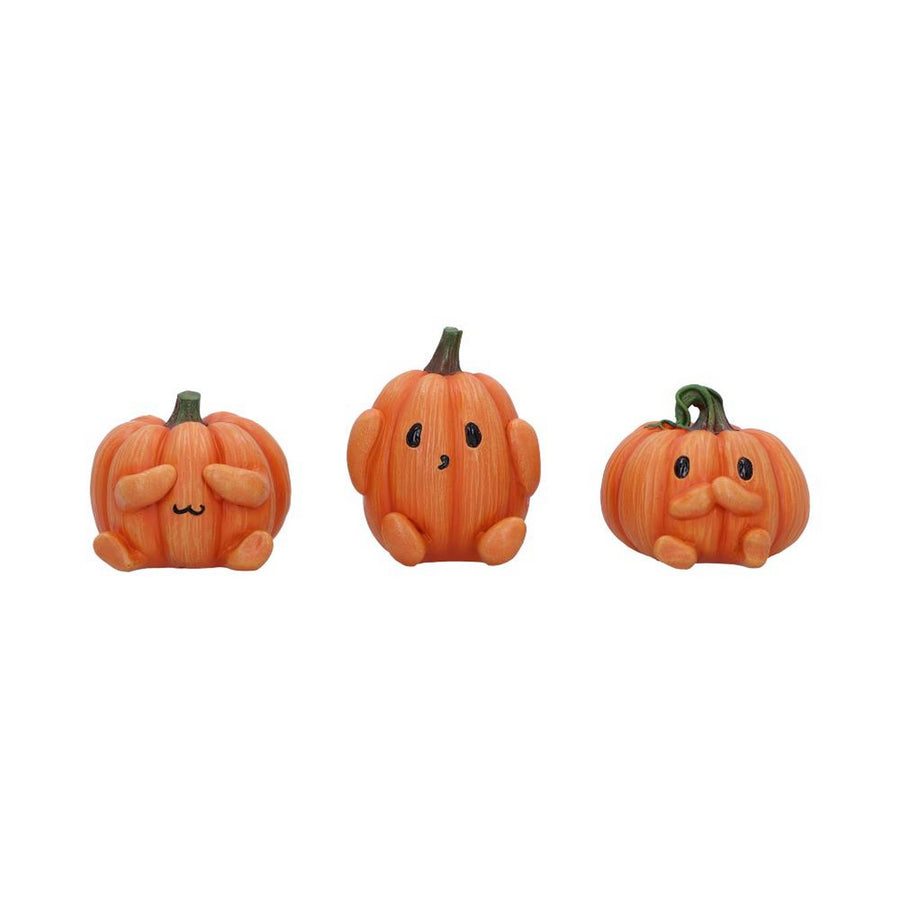 Three Wise Pumpkin Collectible Figurines 8cm B7230C25