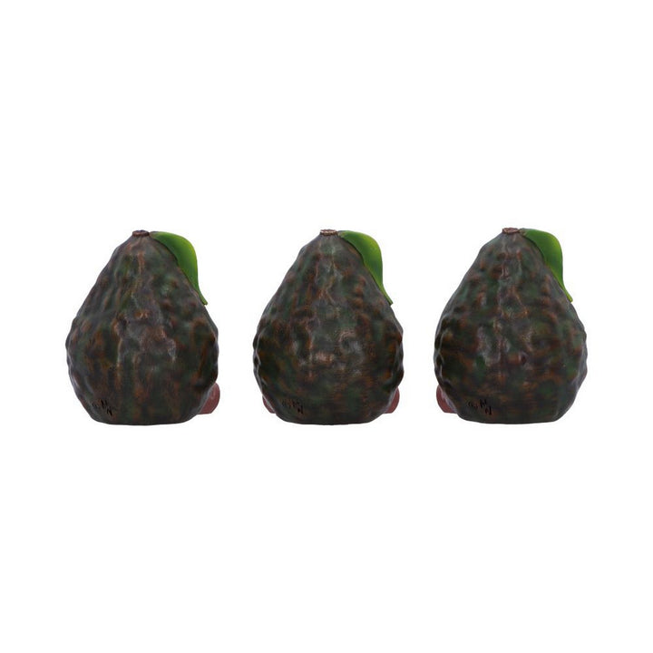 Three Wise Avocado Collectible Figurines 8.5cm B7231C25