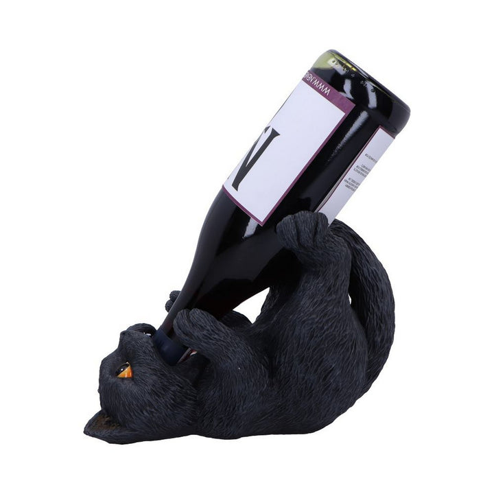 Black Cat Guzzler Wine Bottle Holder 18cm B7243C25