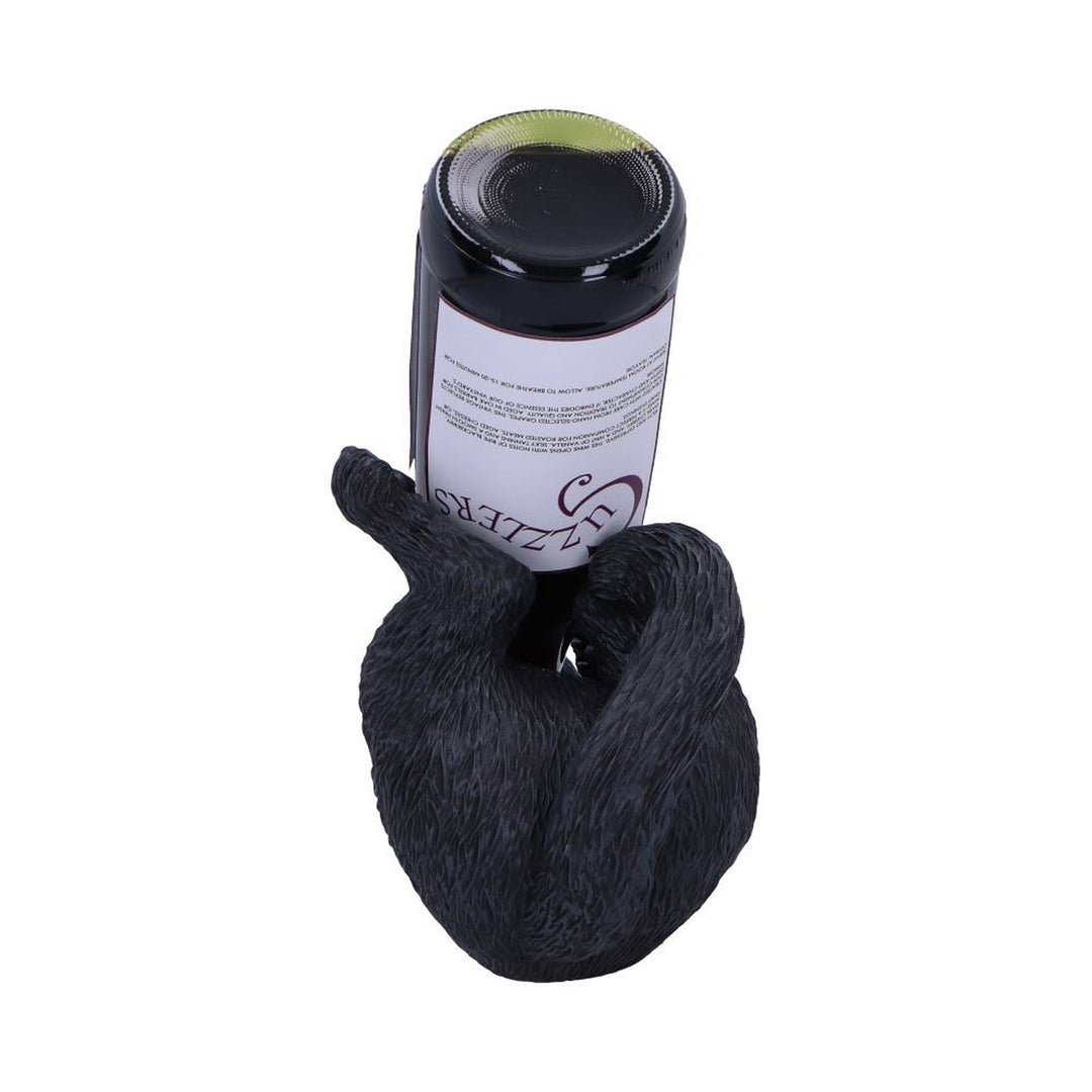 Black Cat Guzzler Wine Bottle Holder 18cm B7243C25