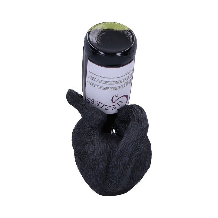 Black Cat Guzzler Wine Bottle Holder 18cm B7243C25
