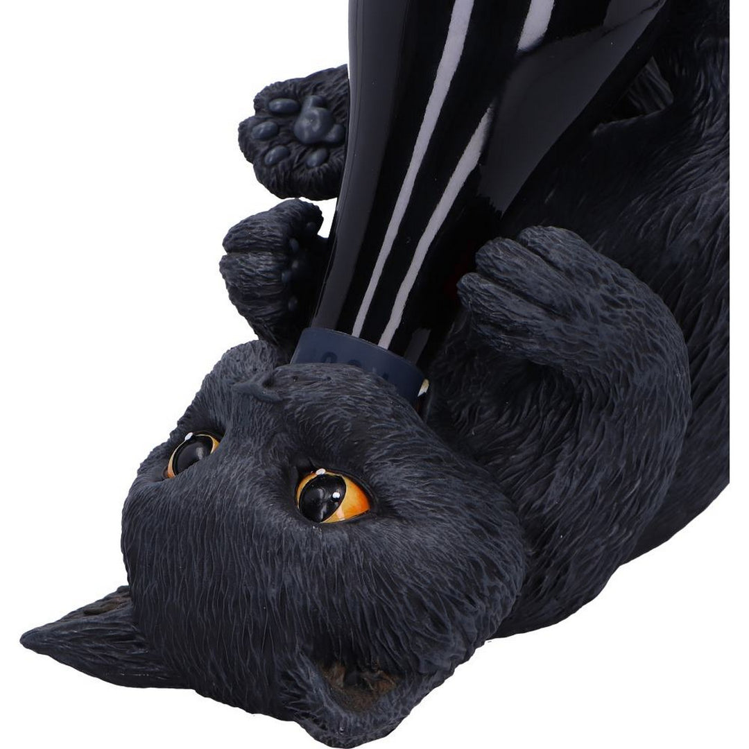 Black Cat Guzzler Wine Bottle Holder 18cm B7243C25