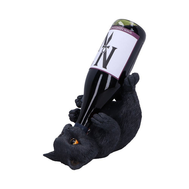 Black Cat Guzzler Wine Bottle Holder 18cm B7243C25