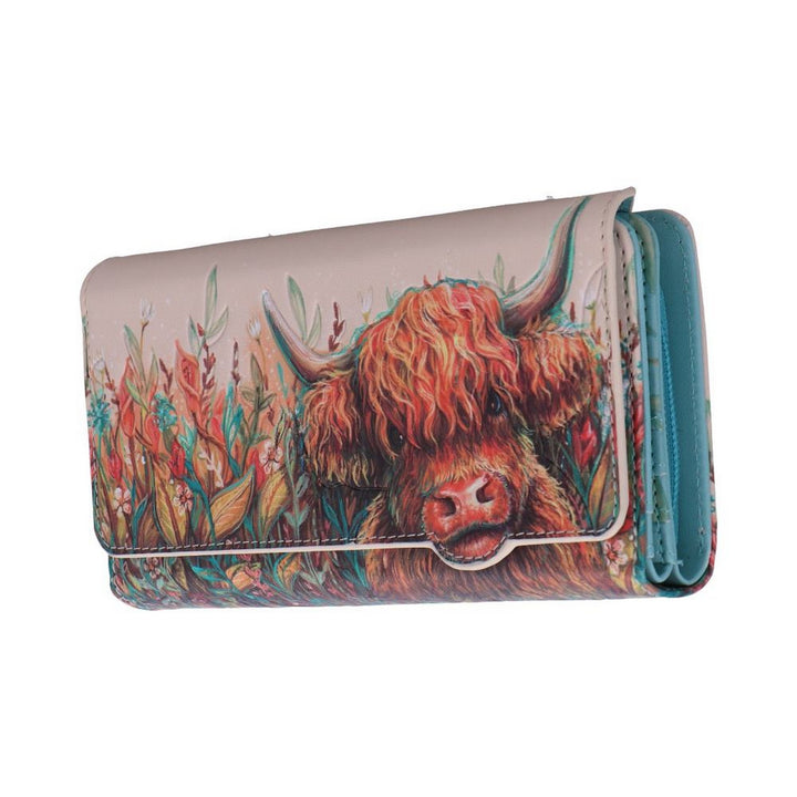 Highland Cow Embossed Purse 10cm B7246C25